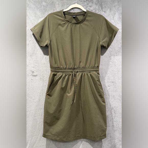 The North Face Never Stop Wearing Dress Active  Casual Taupe Green Size M - Picture 1 of 6